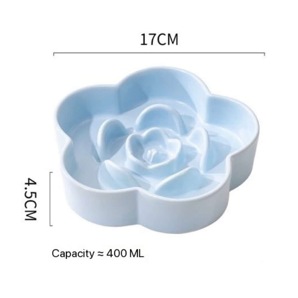 Petroom Ceramic Slow Feeder Bowl For Cat and Small Dog-Petroom