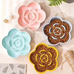 Petroom Ceramic Slow Feeder Bowl For Cat and Small Dog-Petroom