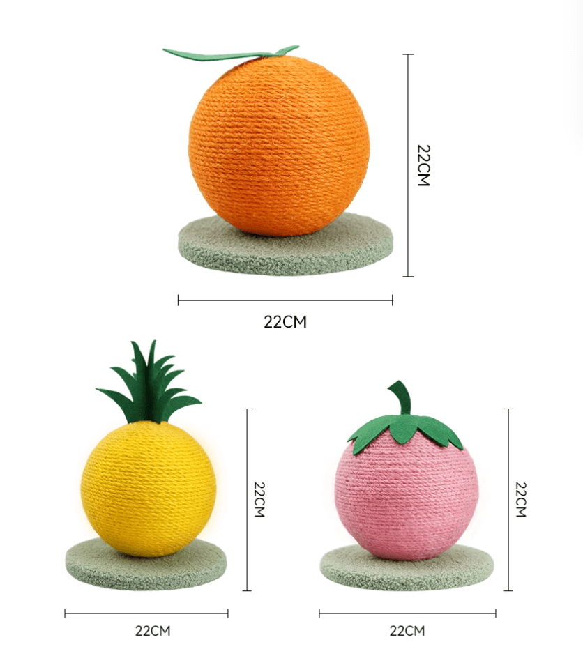 Petroom Fruit Shape Cat Scratching Ball-Petroom