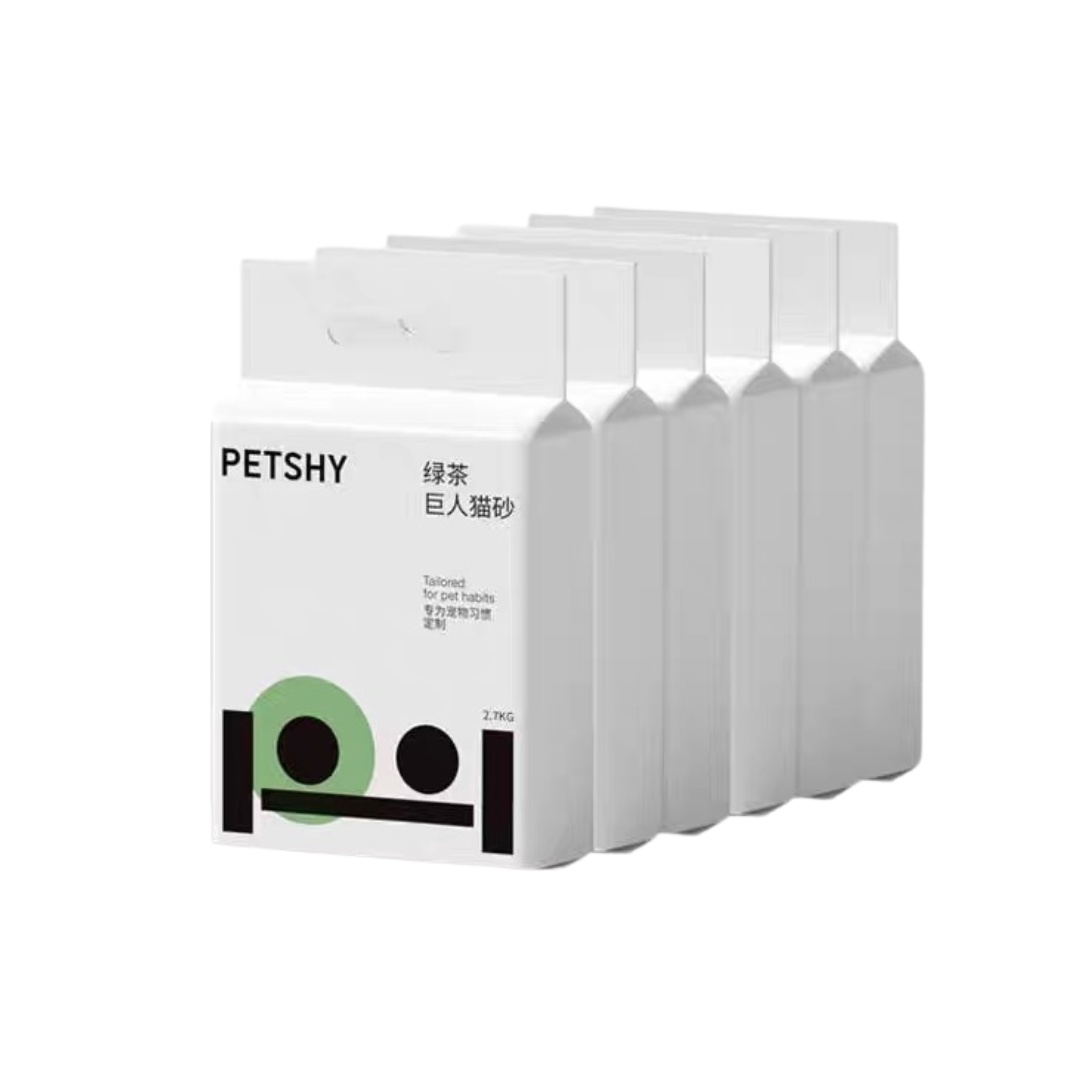 Petshy Green Tea Mixure Cat Litter Dust-free 2.7kg-Petroom