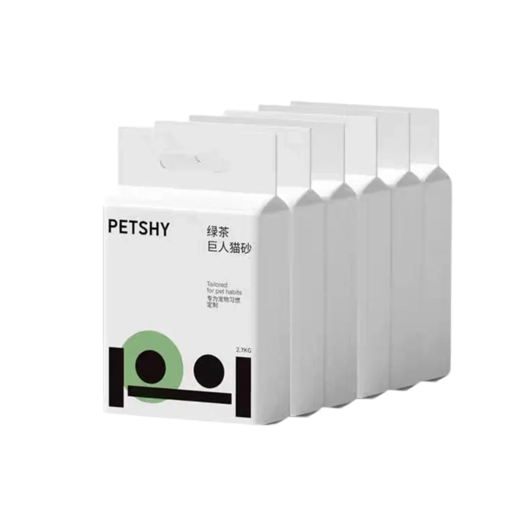 Petshy Green Tea Mixure Cat Litter Dust-free 2.7kg-Petroom