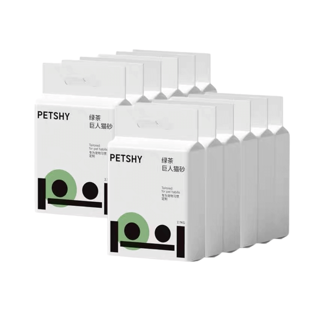 Petshy Green Tea Mixure Cat Litter Dust-free 2.7kg-Petroom