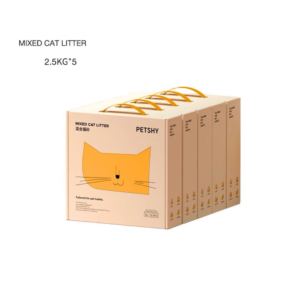 Petshy Mixed Cat Litter 1.5mm 2.5kg-Petroom