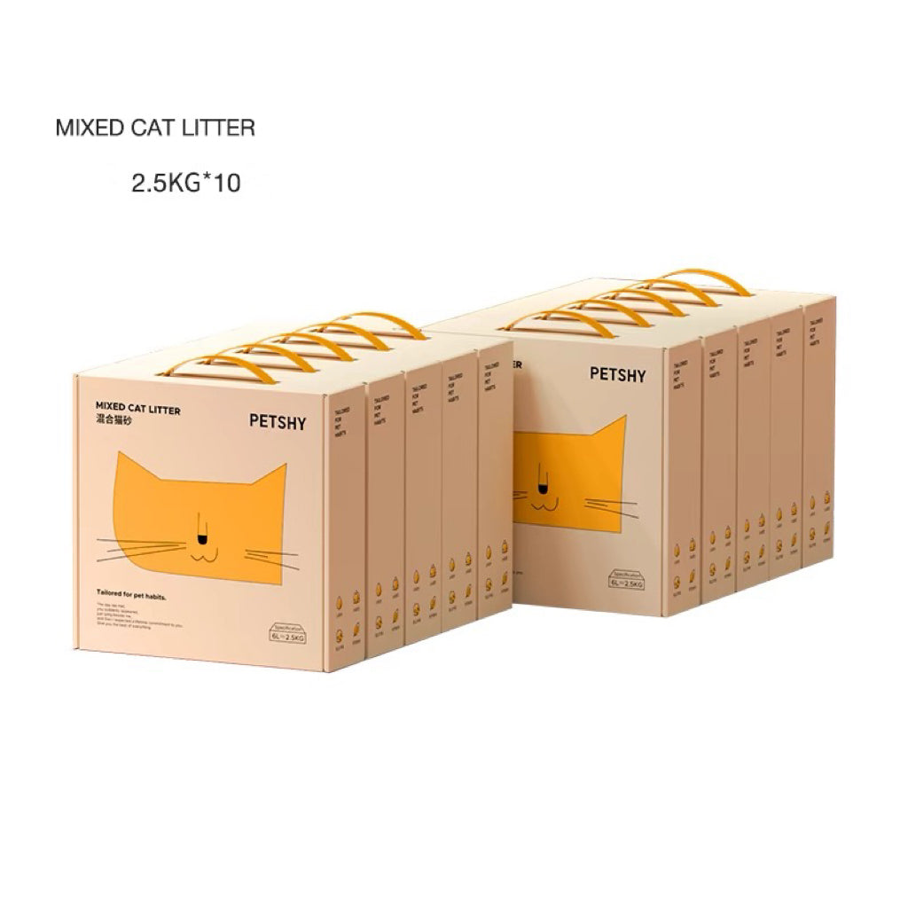 Petshy Mixed Cat Litter 1.5mm 2.5kg-Petroom