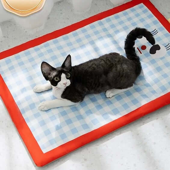Portable Cartoon Pet Cooling Mat – Waterproof & Foldable Cooling Pad for Cats and Dogs-Petroom