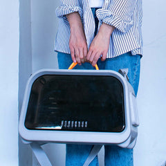 Premium Cat Carrier with Temperature & Humidity Indicator – Safe & Stylish Travel Bag-Petroom