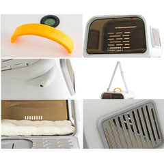 Premium Cat Carrier with Temperature & Humidity Indicator – Safe & Stylish Travel Bag-Petroom