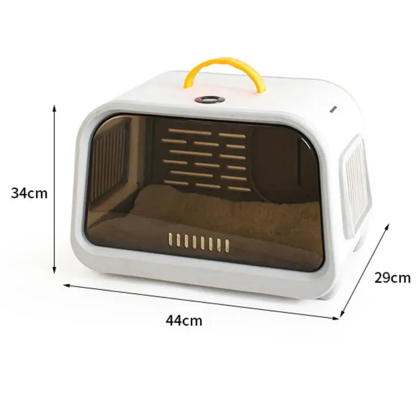 Premium Cat Carrier with Temperature & Humidity Indicator – Safe & Stylish Travel Bag-Petroom