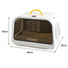 Premium Cat Carrier with Temperature & Humidity Indicator – Safe & Stylish Travel Bag-Petroom