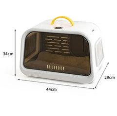 Premium Cat Carrier with Temperature & Humidity Indicator – Safe & Stylish Travel Bag-Petroom