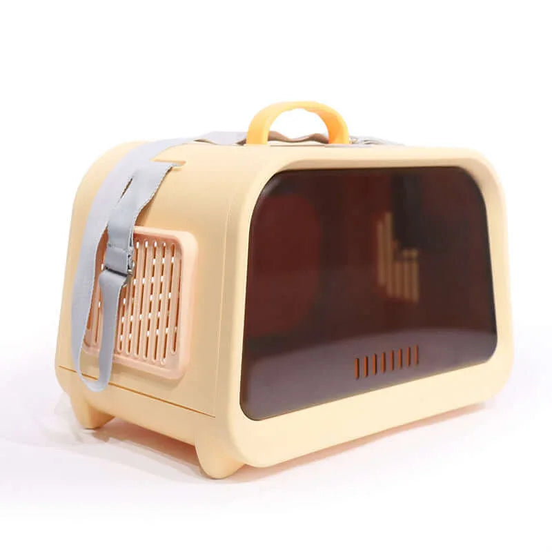 Premium Cat Carrier with Temperature & Humidity Indicator – Safe & Stylish Travel Bag-Petroom