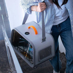Premium Cat Carrier with Temperature & Humidity Indicator – Safe & Stylish Travel Bag-Petroom