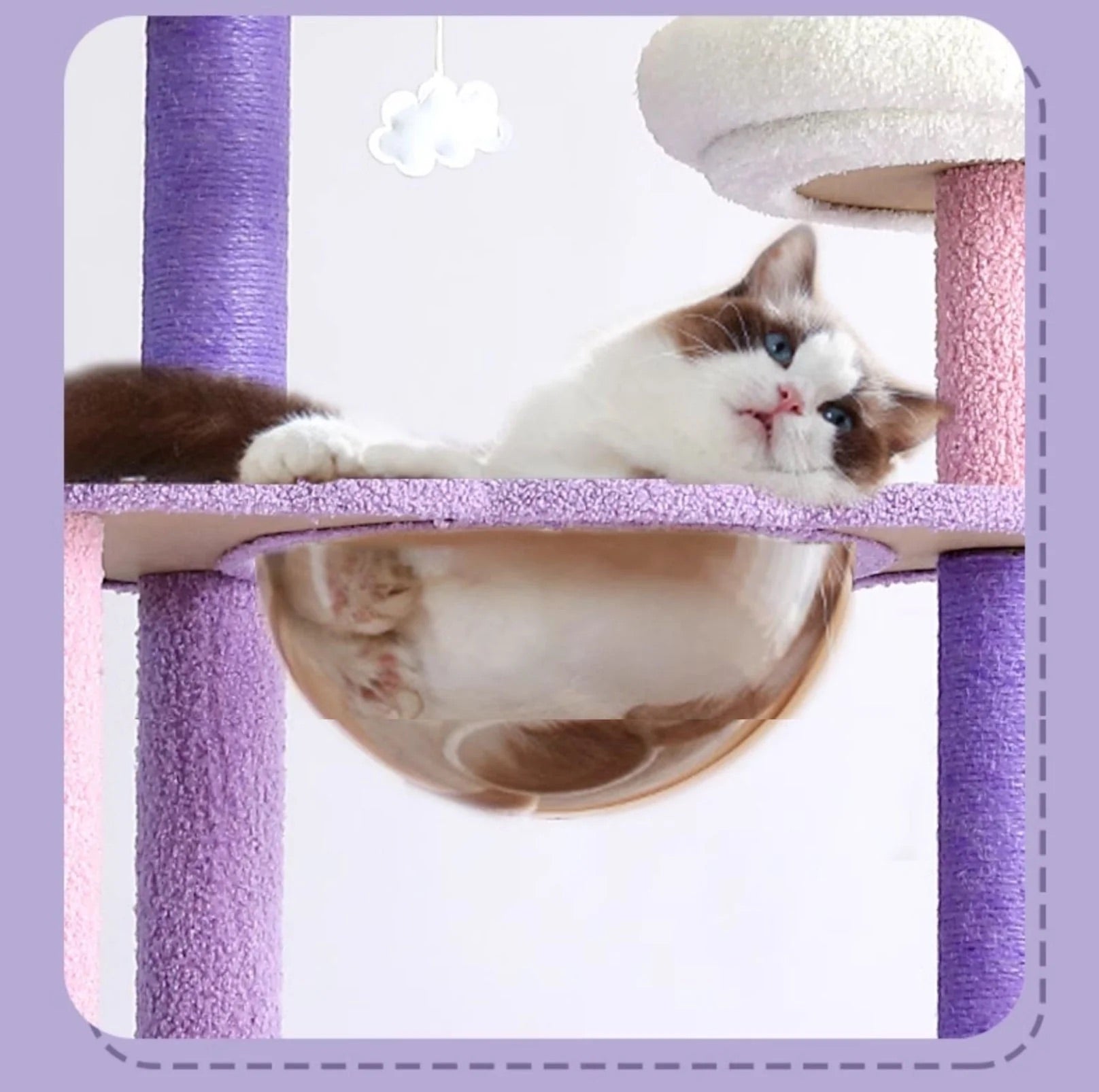 Purple Sky Adventure Cat Tree-Petroom