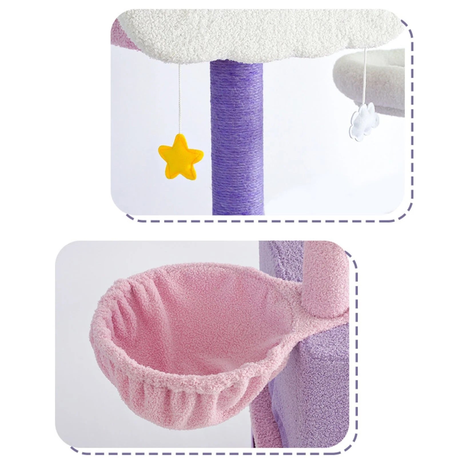 Purple Sky Adventure Cat Tree-Petroom