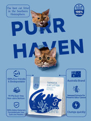 Purr Haven Eco Tapioca and Seaweed Extract Cat Litter 2.5.kg-Petroom