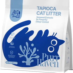 Purr Haven Eco Tapioca and Seaweed Extract Cat Litter 2.5.kg-Petroom