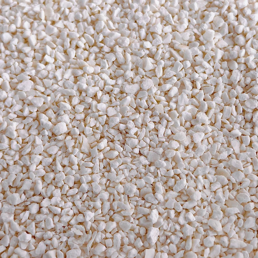 Close-up of small white stones or pebbles