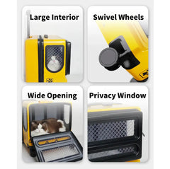 Purrpy "Sugar Cube" Luggage Pet Carrier-Petroom