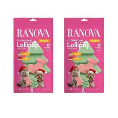 RANOVA Freeze-Dried Lollipop Treats - Aussie Cats Christmas Treats (10pcs)-PETROOM