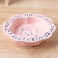 Scallop Ceramic Pet Bowl Durable & easy-to-clean-Petroom