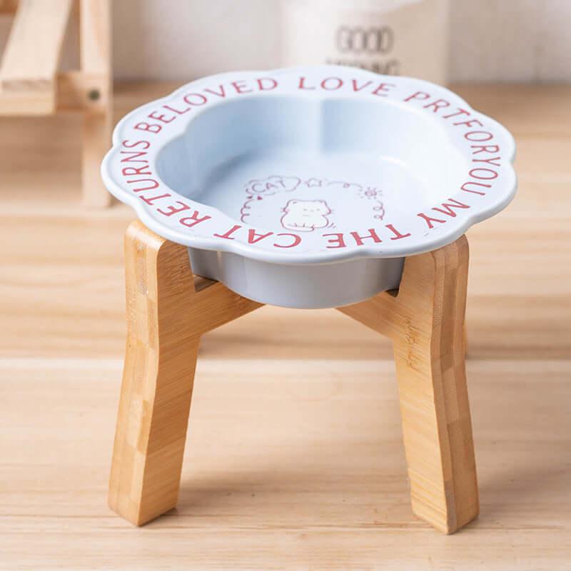 Scallop Ceramic Pet Bowl Durable & easy-to-clean-Petroom