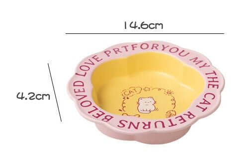 Scallop Ceramic Pet Bowl Durable & easy-to-clean-Petroom Scallop Ceramic Pet Bowl Durable & easy-to-clean-Petroom