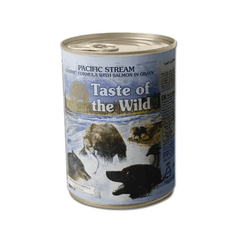 Taste Of The Wild Pacific Stream Canine Formula with Salmon in Gravy for Dogs Can 390g x 12-Petroom