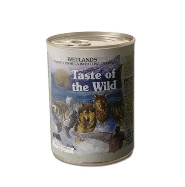 Taste Of The Wild Wetlands Wth Fowl In Gravy Dog Can 390g x 12-Petroom
