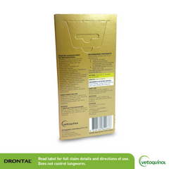 Drontal Cat Allwormer Tablets for Large Cats 6KG x 2 Tablets-PETROOM