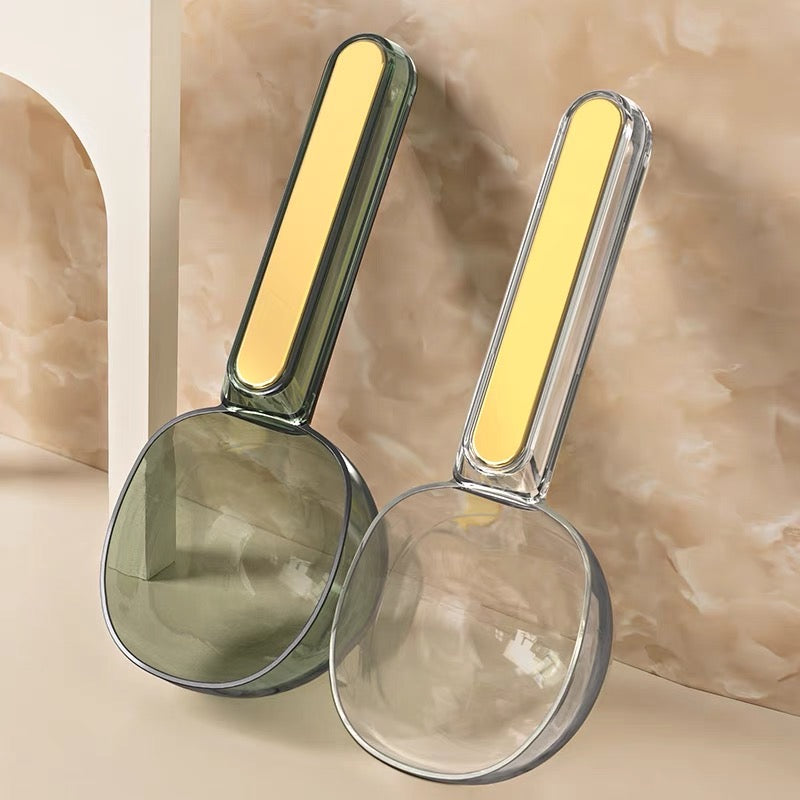 Transparent Pet Food Feeding Spoon With Measurement-Petroom