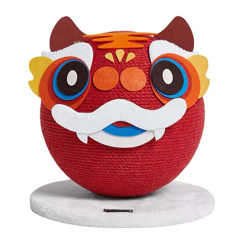 VETRESKA Natural Sisal Pet Cat Scratching Ball Tiger Interactive Cat Scratcher-Petroom