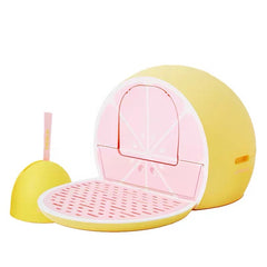 Vetreska Grapefruit-Shaped Cat Litter Box XL Size-Petroom