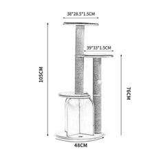 Michu Vigour Party Cat Tree - Modern Lifestyle Cat Furniture 105cm