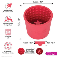 LickiMat Yoggie Pot Slow Feeder Bowl for Dogs