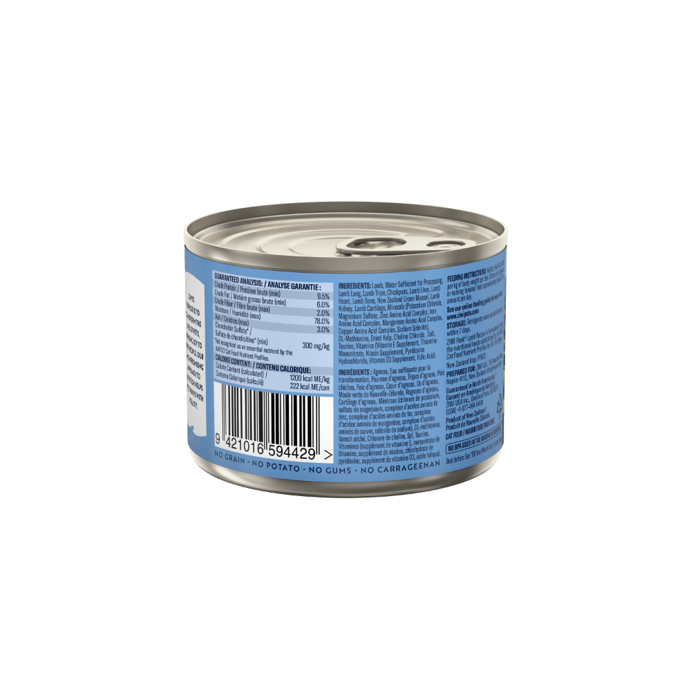 Ziwi Peak Wet Cat Food Lamb Cans 185g