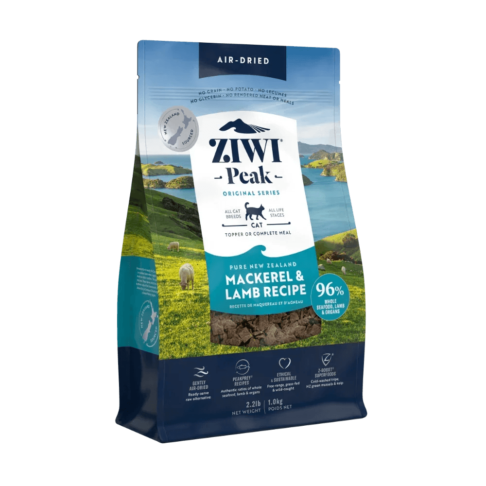 Ziwi Peak Air-Dried Cat Food Mackerel & Lamb Recipe for All Breeds