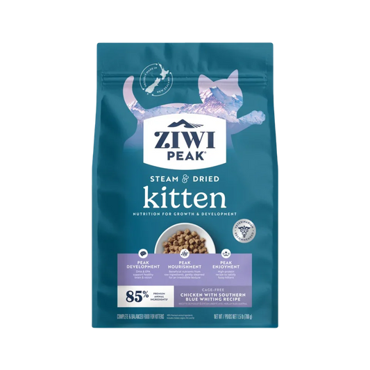 Ziwi Peak Steam Dried Chicken Southern Blue Whiting Kitten Dry Food