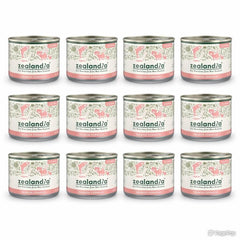 Zealandia Mousse Pate Salmon for Kitten & Mama - Grain-Free Wet Cat Food in 12 cans, featuring New Zealand Salmon formula.