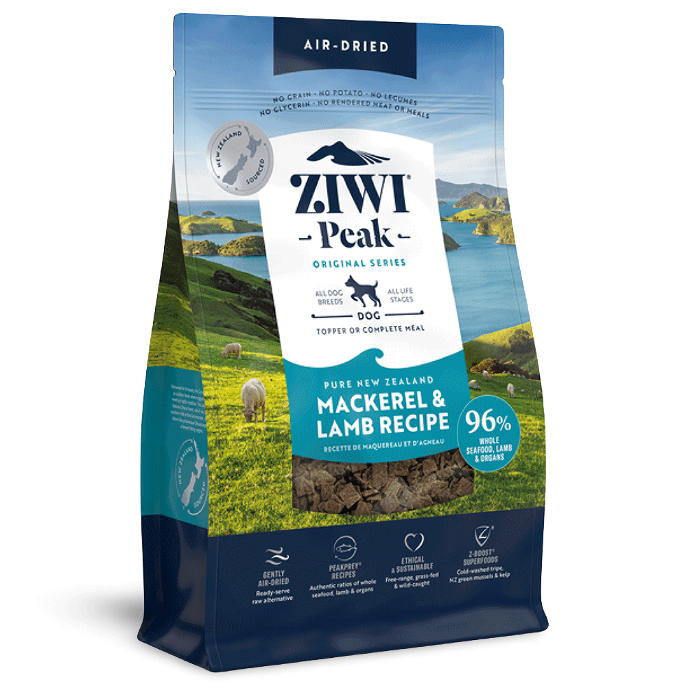 Ziwi Peak Air Dried Mackerel And Lamb Recipe Dry Dog Food-PETROOM