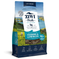 Ziwi Peak Air-Dried Mackerel & Lamb Dog Food for All Breeds, 96% Seafood, Lamb & Organs