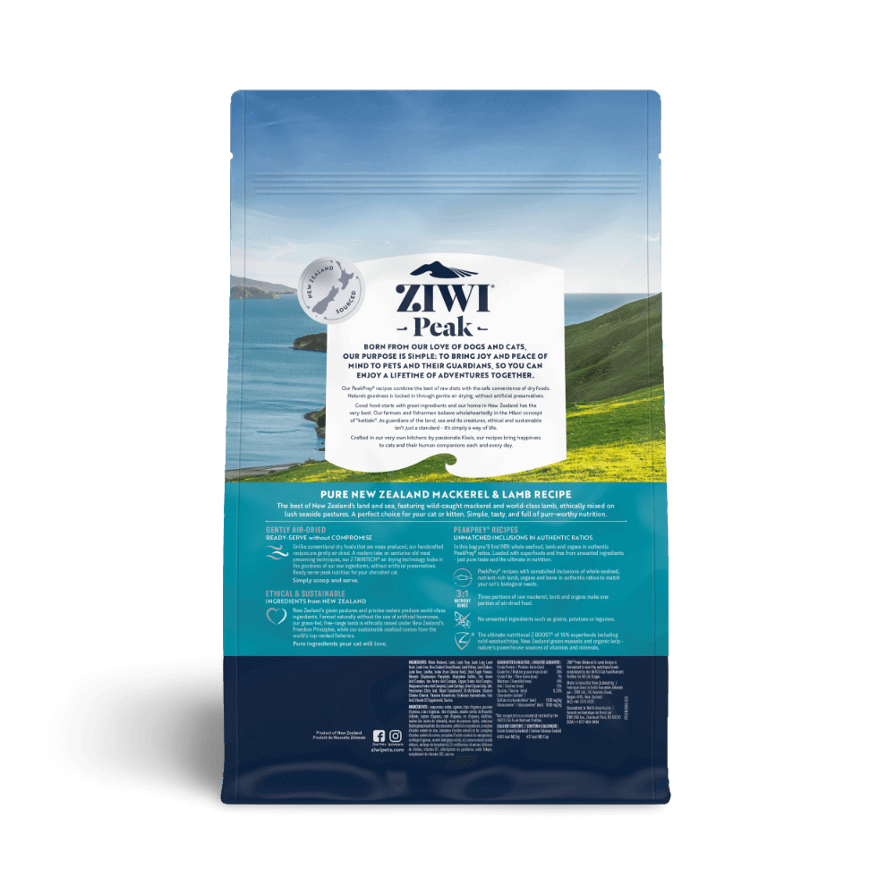 Ziwi Peak Air Dried Mackerel And Lamb Recipe Dry Dog Food-PETROOM