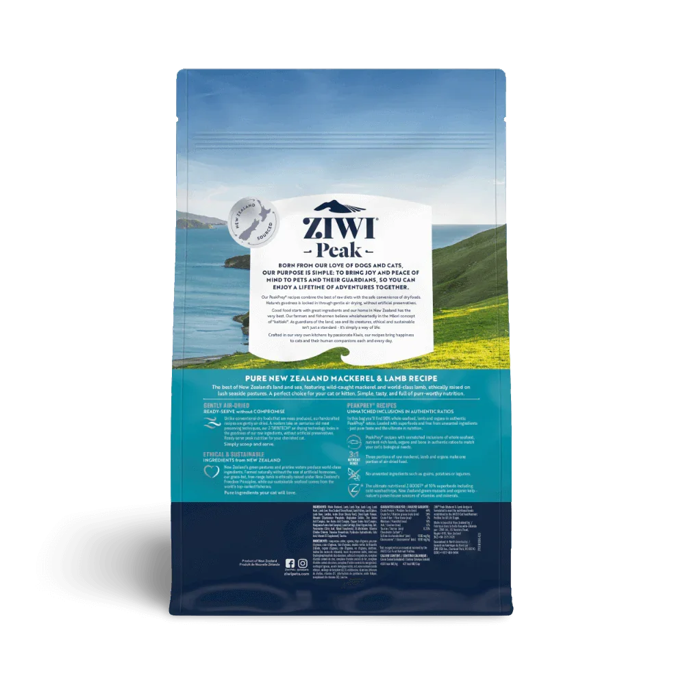 Ziwi Peak Air Dried Mackerel And Lamb Recipe Dry Dog Food-PETROOM