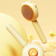 AIWO Self-Cleaning Slicker Lovely-Cat Style pet grooming comb for easy hair removal and daily upkeep.