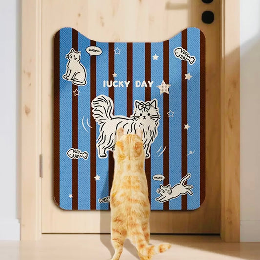 Lucky Day Self-Adhesive Cat Scratcher Wall Protector