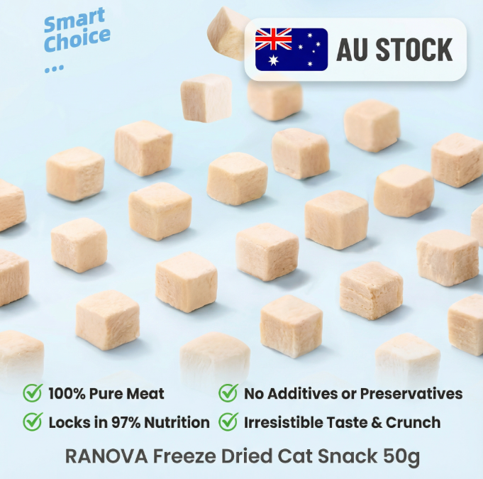 RANOVA Freeze Dried Raw Salmon For Cat 50g-PETROOM