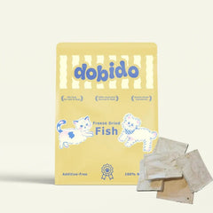 DOBIDO Freeze-Dried Alaska Pollock Treats 60g for Dogs & Cats