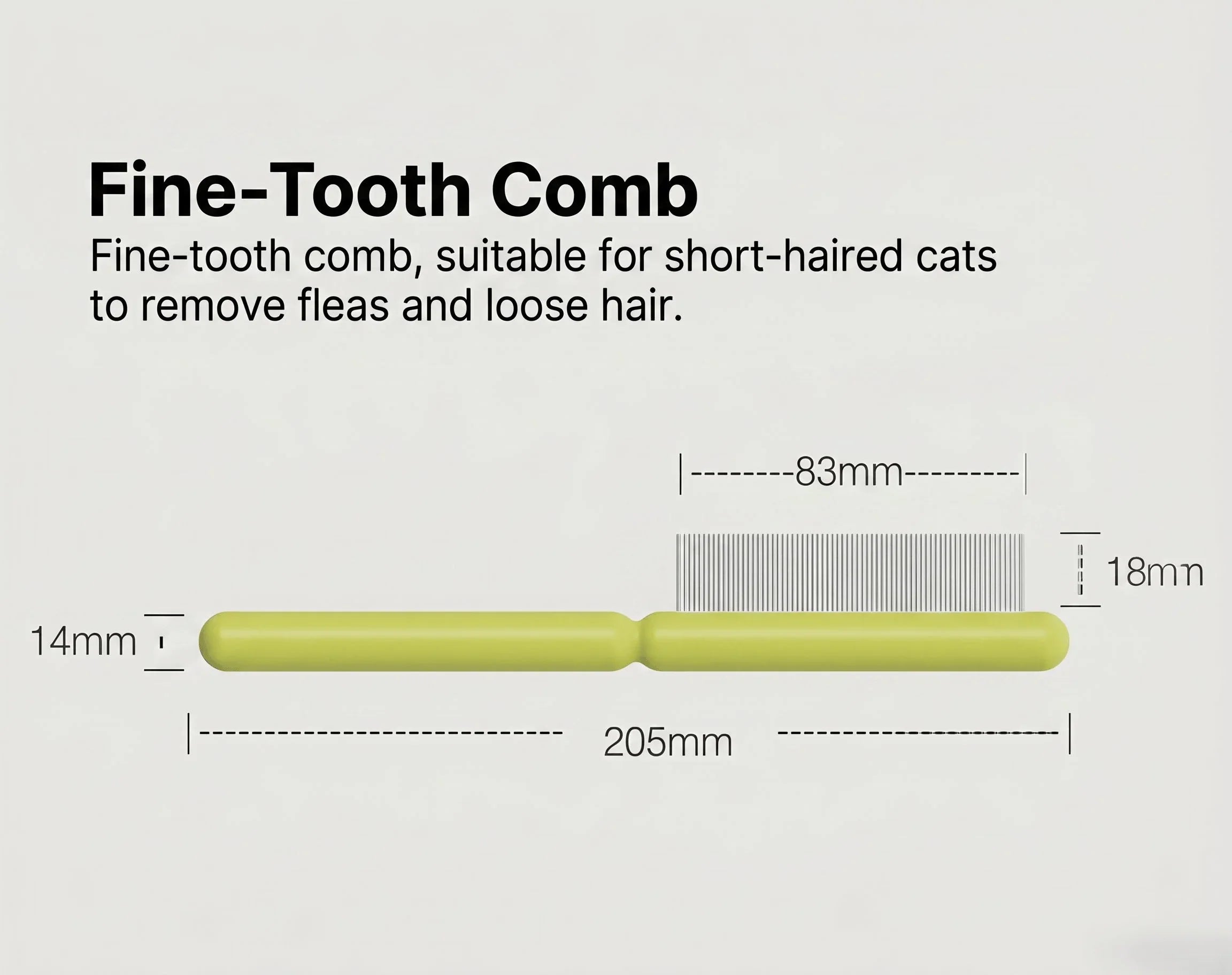 AIWO Fine-Tooth Deshedding Comb for Cats and DogsPetroom
