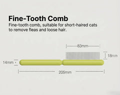 AIWO Fine-Tooth Deshedding Comb for Cats and DogsPetroom