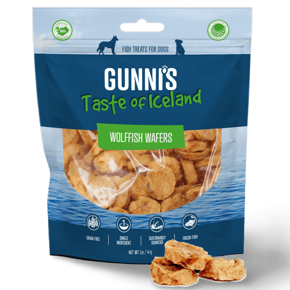 Gunni’s Wolffish Dog Treats Wafers -petroom