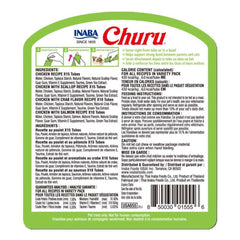 INABA Churu Puree Cat Treats Chicken & Seafood Variety 50 x 14g packaging ingredients and feeding instructions